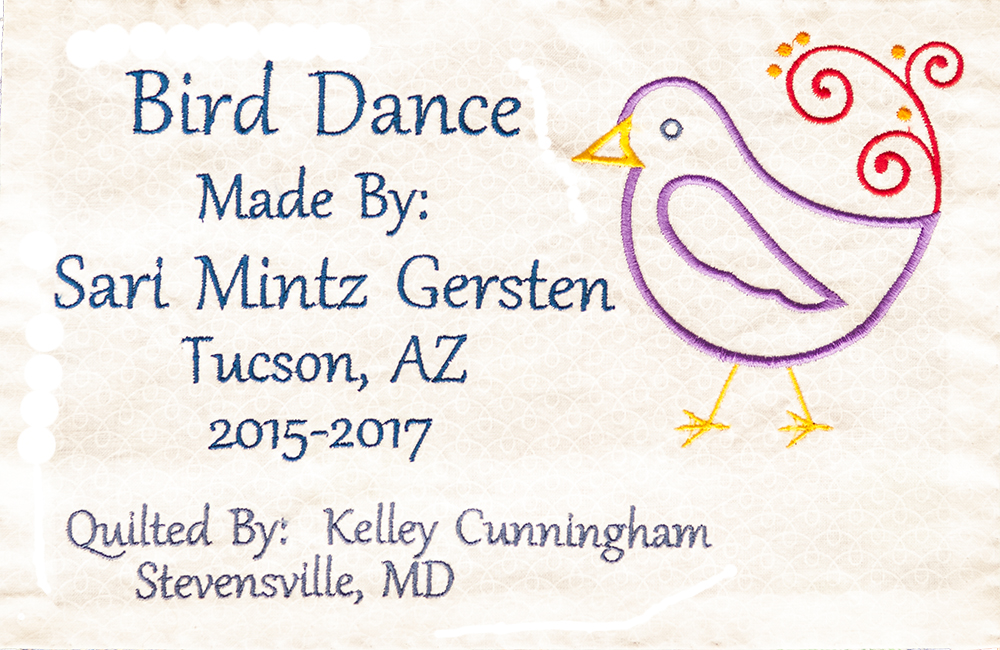 Bird Dance Label