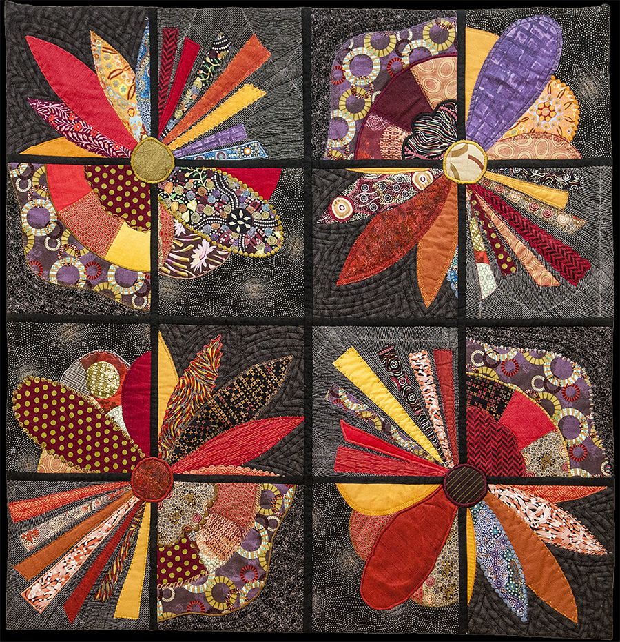 Fractured Flowers Quilt