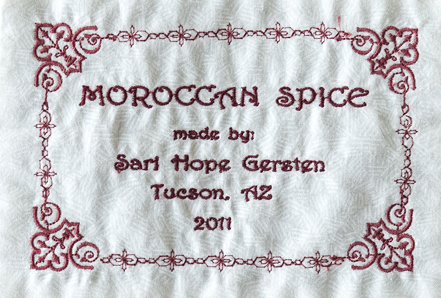 Moroccan Spice Label