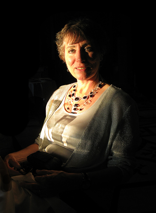 Sari at dinner in museum